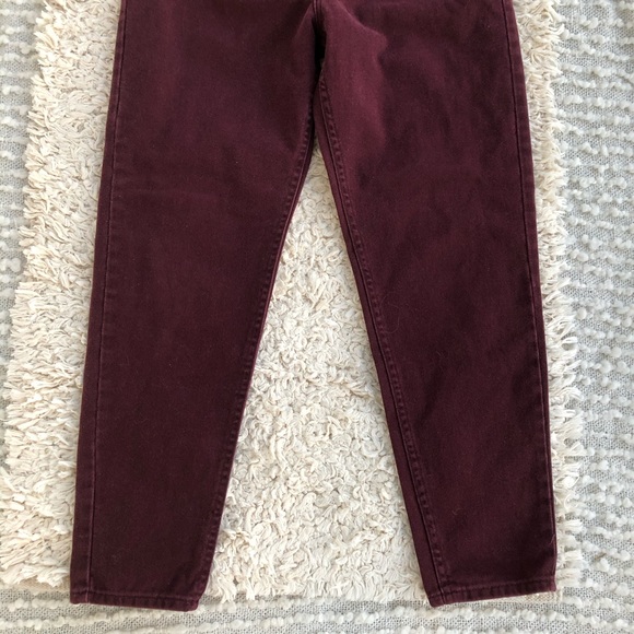 SOLD Vintage Rider maroon high waisted jeans - Picture 3 of 8